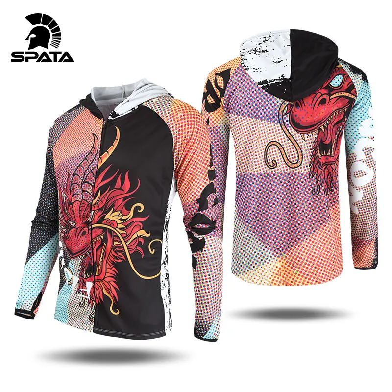 Новинка 2021 рыболовные рубашки SPATA защита от УФ лучей воздухопроницаемые