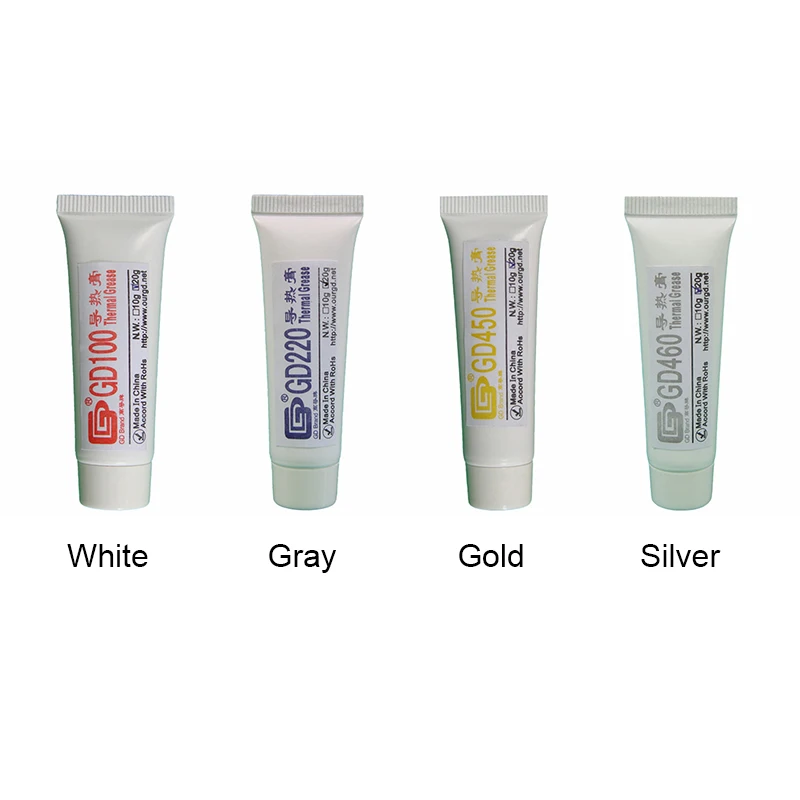 

High-Conductivity Gd100 Heat Silicone Grease Tube Heat-Dissipating Silicone Paste Compound Heat Sink Plaster Tool TP-Hot