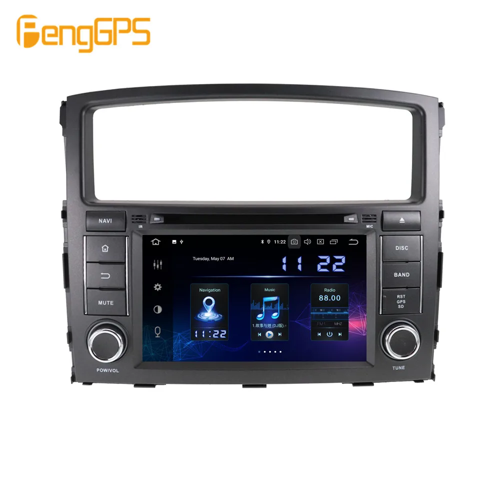 Автомагнитола для Mitsubishi Pajero 4 V97 V93 Android 2006 2012 DVD мультимедийный плеер GPS навигация