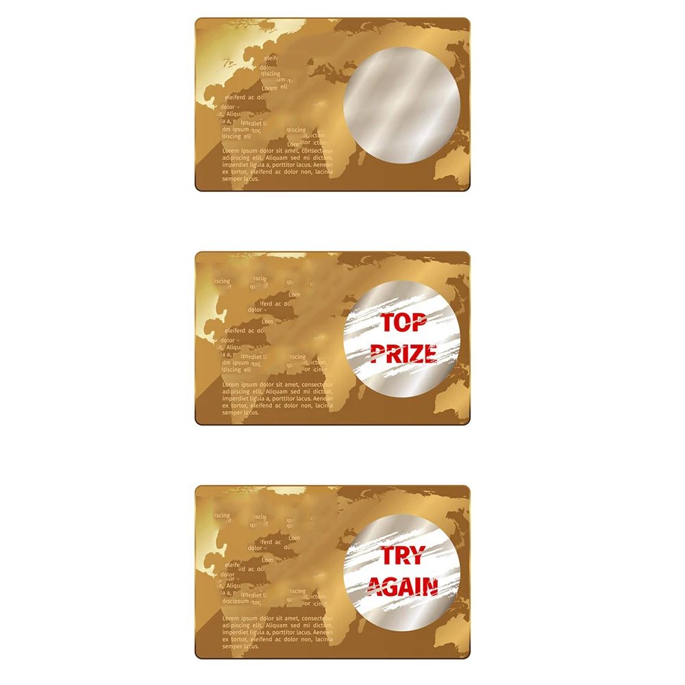 300 шт./компл. Креативные Круглые Наклейки с царапинами лотерейные наклейки 25 мм