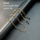 Цепочка для очков с кристаллами и жемчугом, противоскользящий шнурок для очков, элегантная милая цепь для очков