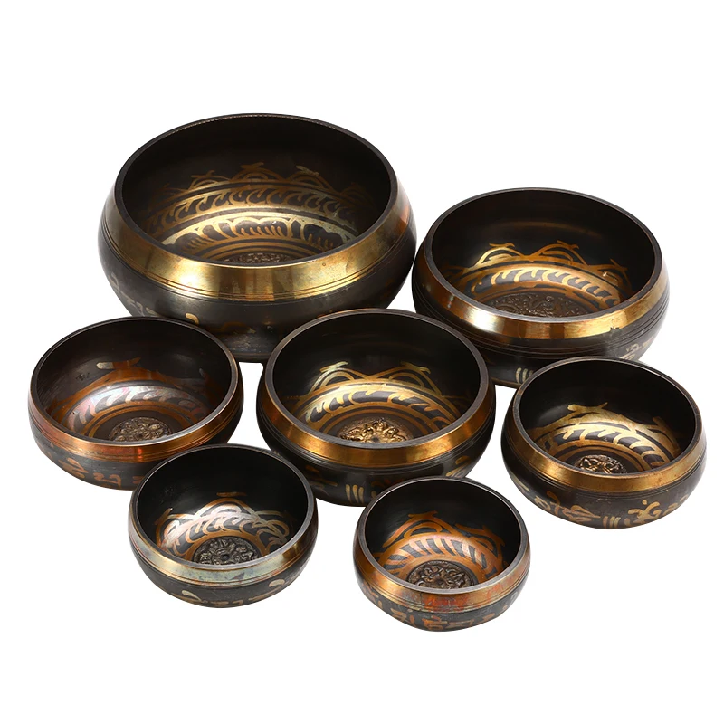 

Tibetan Singing Bowl Buddhism Meditation Bell Hammered Sacrifice Sacred Dharma Monks Lama Nepal Yoga Healing Spiritual Tool