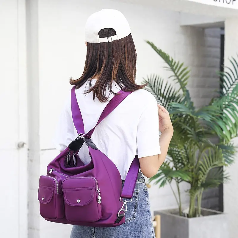 

2020 Casual three-in-one women's handbags, multifunctional shoulder bags, nylon handbags, durable shoulder bags, travel handbags