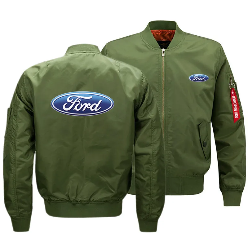 

Ford Men's H12 Spring and Autumn Print Fashion Street Jacket Coat Comfortable Flight Jacket S-6XL
