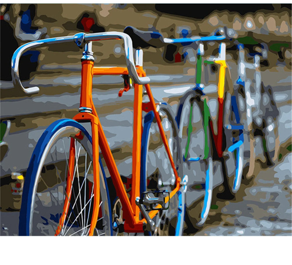 

CraftArtGo Painting By Numbers Personality painting On Canvas HandPainted Gift Picture By Number Waterfall Kits Home Decoration