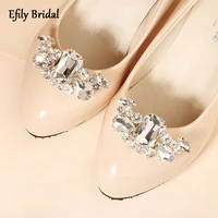 efily fashion rhinestone shoe buckle crystal wedding high heels decoration bridal shoe clips accessories bride brooch pins gift