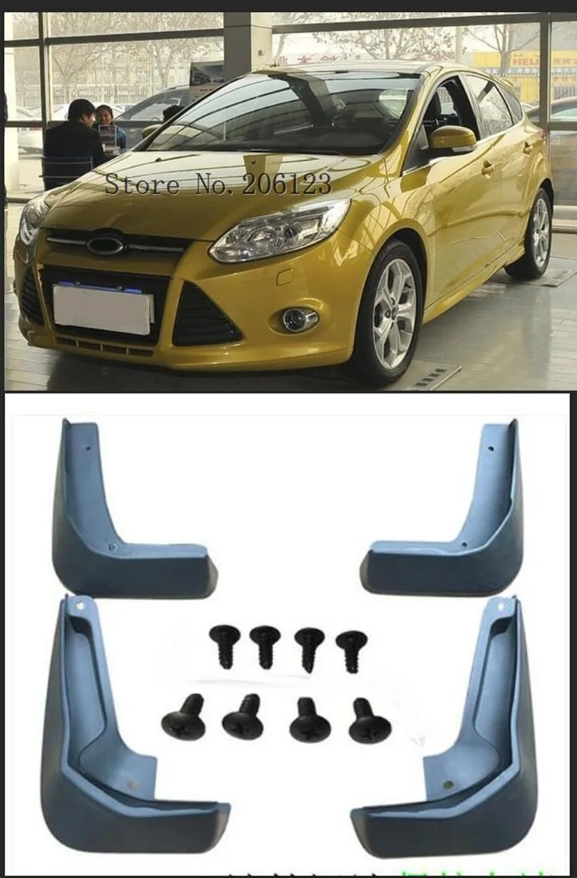 Брызговики для хэтчбека Ford Focus 3 MK3 2011 2018 2016 2017|Грязезащита| |