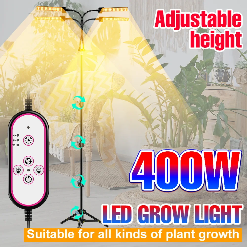 

300W 400W Plant Lamp LED Full Spectrum Grow Light 12V Hydroponic Bulb Greenhouse Lighting Phyto Flower Growth Tent Box Fitolampy