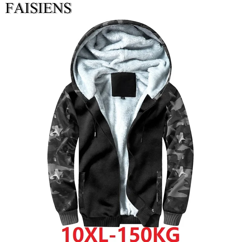 Толстовка мужская флисовая камуфляжная с капюшоном теплая толстая зимняя кофта