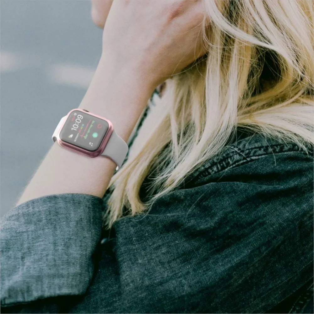 

YOUY case is suitable for Apple Watch series 6.5.4.3.1.2.1 360 protection TPU case, (size: 38m / 40mm / 42mm / 44mm)