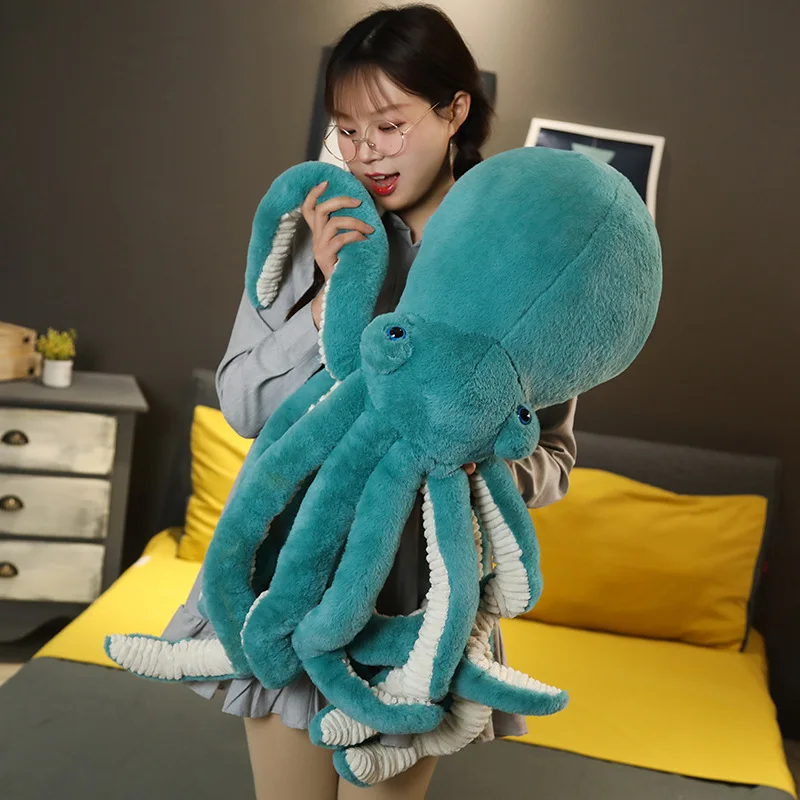 18-85cm Lovely Simulation Octopus Pendant Plush Stuffed Toy Soft Animal Home Accessories Cute Doll Children Christmas Gifts images - 6