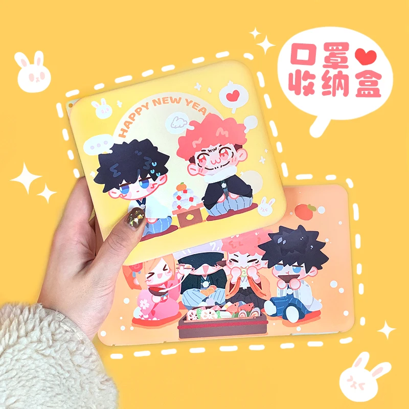 

Anime Jujutsu Kaisen Itadori Yuji Gojo Satoru Creative Storage Box Student Collection Cartoon Portable Box Xmas Gifts
