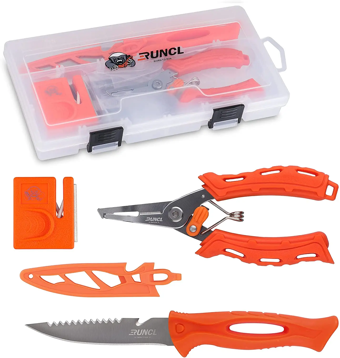 

RUNCL 4pcs Fishing Fillet Knife Combo Set