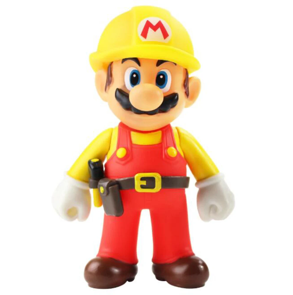 mario worker 10 шт./партия, милая 15 видов стилей фигурка Супер Марио, братья Одиссея, каппи Марио, Луиджи, валуиджи, Варио, 12,5 см, ПВХ модель, розничная - Цвет: mario worker