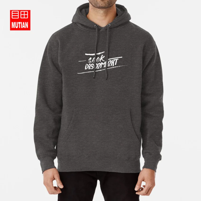 darkgrey-hoodie Поиск дискомфорта толстовки youtube yes theory товар - Цвет: darkgrey-hoodie
