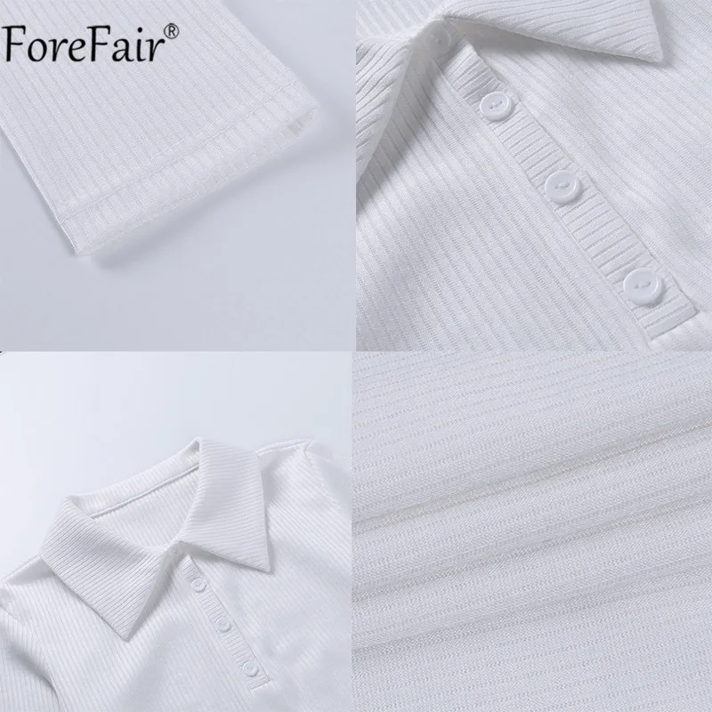 

Forefair V Neck White Black Long Sleeve Sexy Women Dress Mini Bodycon Solid Casual Party Knit Club Streetwear Dresses Autumn