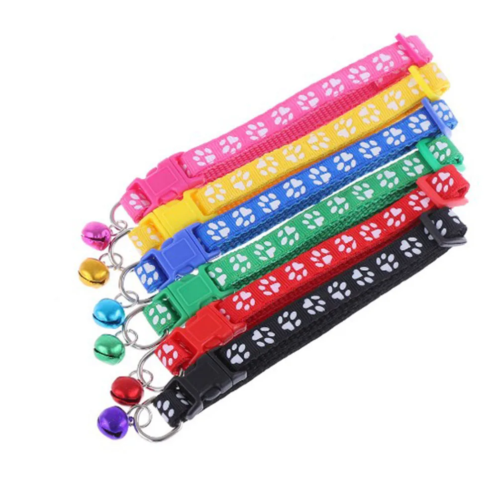 1 шт. Регулируемый воротник с пряжкой шейный ремень колокольчиком милый рисунок