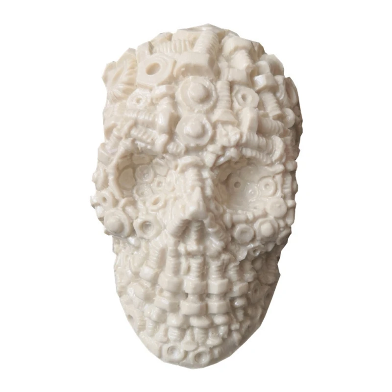 

3D Creative Screw Skull Silicone Mold Epoxy Resin DIY Decoration Making Soap Melt Resin Polymer Clay Home Decoration