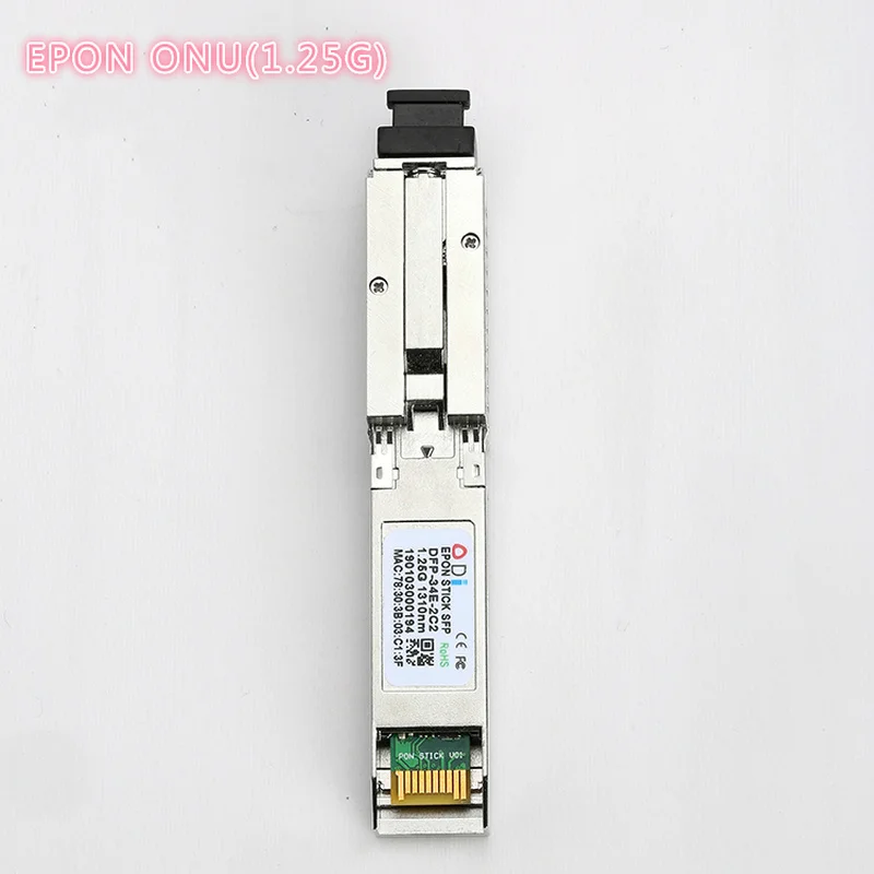 

EPON SFP ONU Tx 1310/1490nm 20 км приемопередатчик SC с MAC pon модулем для OLT switch для HUAWEI/ Cisco/XIAOMI Fiber