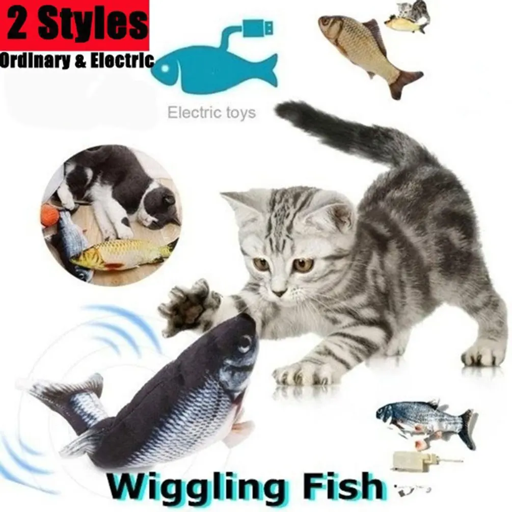 

Электронная игрушка для кошек, 3D Рыба, электрическая USB зарядка, имитация рыбы, игрушки для кошек, игрушка для домашних животных, товары для к...