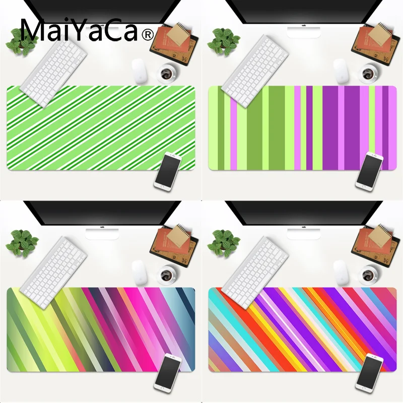 

Beautiful Color Stripe Comfort Mouse Mat Gaming Mousepad Gaming Mouse Pad Large Deak Mat 700x300mm for overwatch/cs go