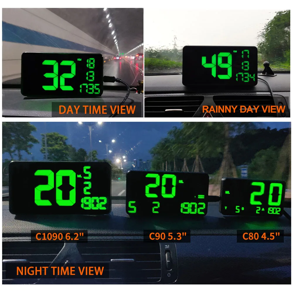 Автомобильный проекционный дисплей HUD автомобильный универсальный GPS