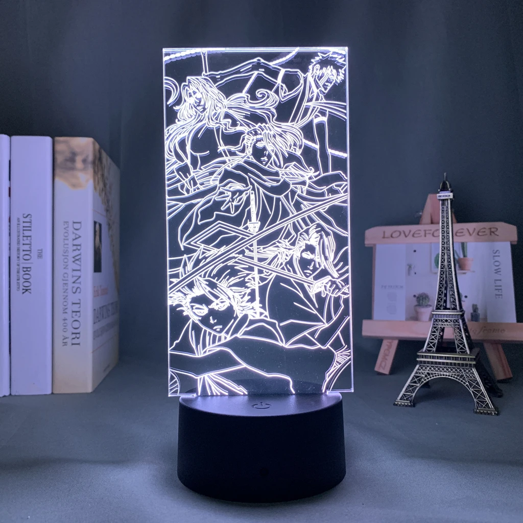 

Anime 3d Lamp Bleach Group for Bedroom Decor Nightlight Cool Birthday Gift Acrylic Led Night Light Bleach