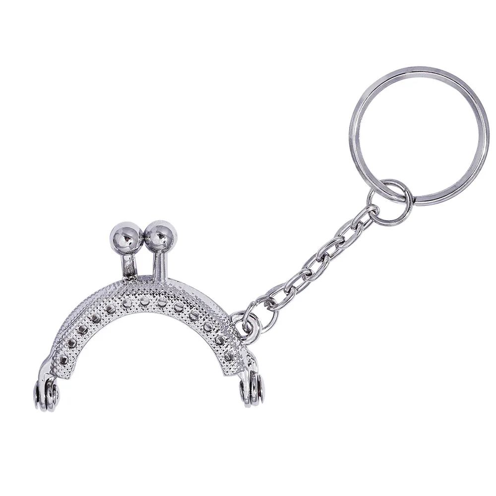 50 шт. 4 см мини металлическая рамка для монет и кошелька ручка с брелоком поцелуй