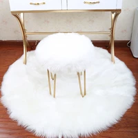 3030cm soft artificial sheepskin rug chair cover bedroom mat artificial wool warm hairy carpet seat textil fur area rugs