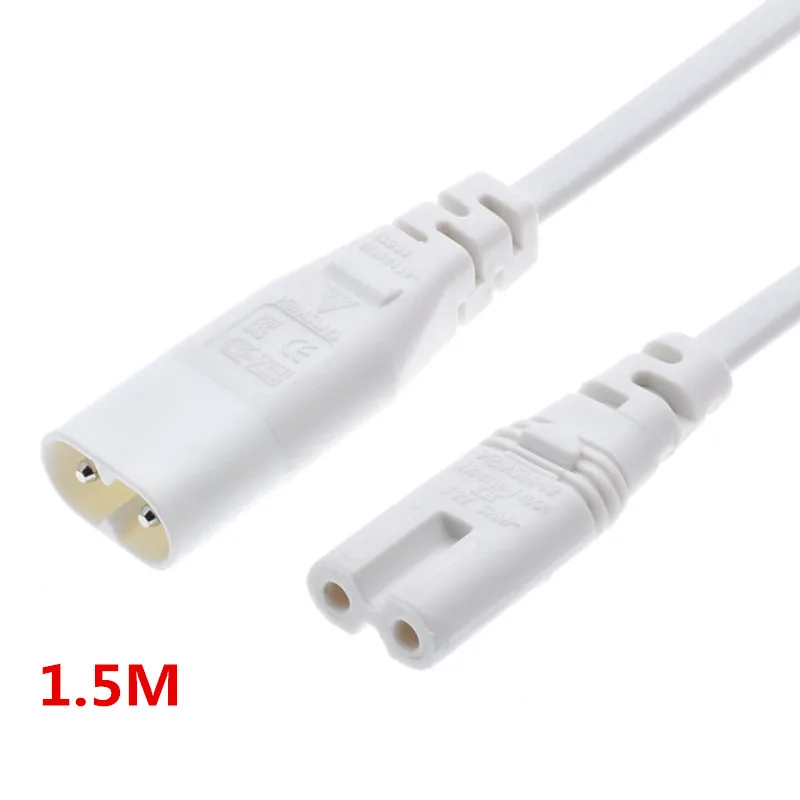 

Удлинитель кабеля IEC 60320 C8 - C7 0.3м/1.5м белый