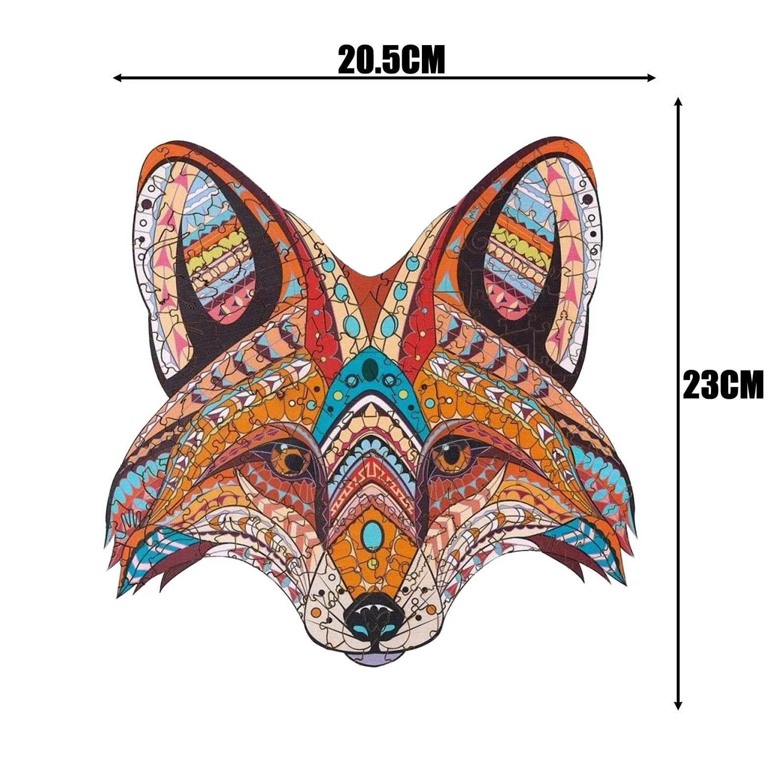 

Wooden Puzzle Irregular Jigsaw Puzzle Unique Shape Pieces Game Gift for Adults and Kids Fidget Toys Montessori Children Toys