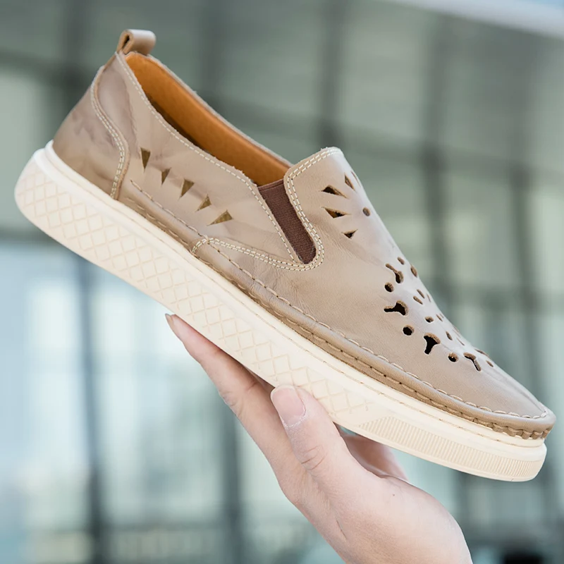 

Casual Male Shoe Causal Shoes For Men Mens Casual Loafers Flat Sapato Zapatillas Hombre Sapatos Man Leisure Zapatos Cuero