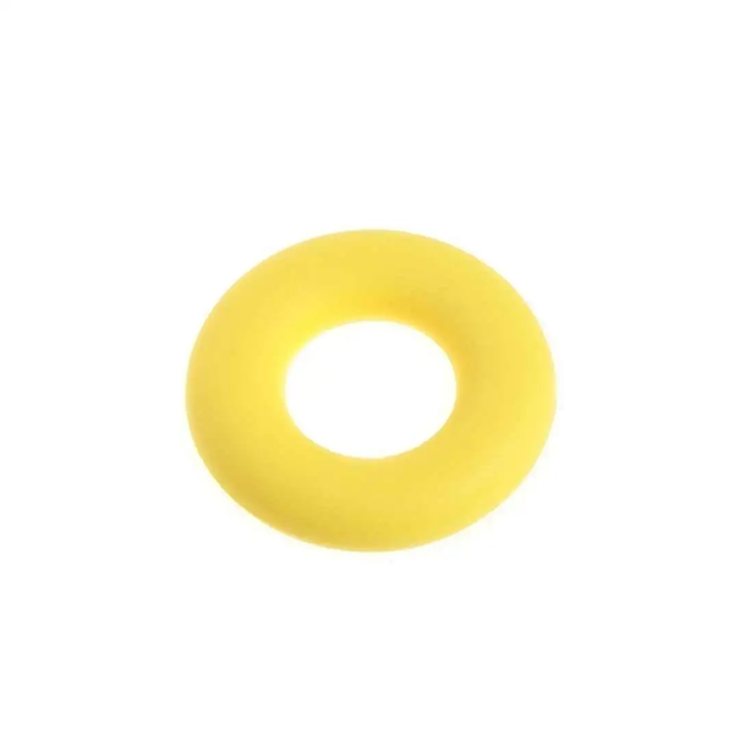 yellow 5 шт пончик силиконовые бусины кулон прорезывание зубов Ожерелье Милые детские игрушки жевательные ювелирные изделия держатель для соски - Цвет: yellow