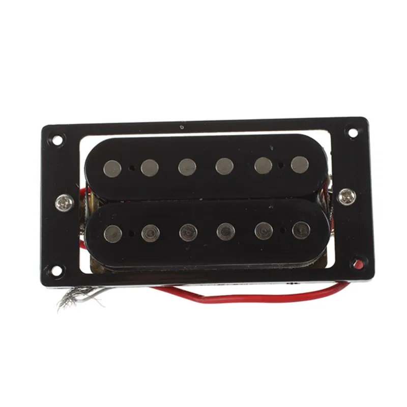 

2 шт. (1 комплект) черный Humbucker двойная катушка электрогитара пикапы + рамка винт
