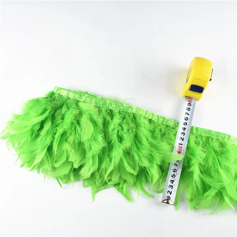 Оптовая продажа 2 м/лот высокое качество турецкие перья бахрома отделка 6 8 дюймов