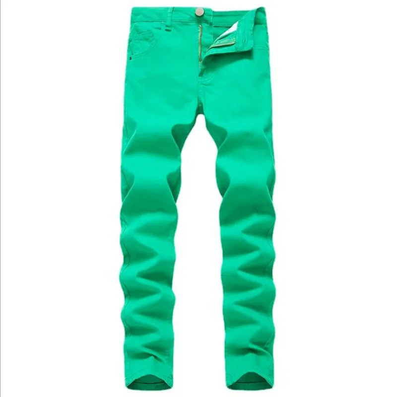 2021 мужские цветные джинсы осенние модные повседневные хлопковые облегающие