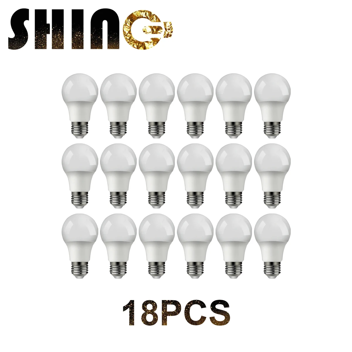 18pcs LED BULB A60 9w E27 B22 AC220V-240V 3000k 4000K 6000K Energy Saving Lamp For Home Office Interior Decoration
