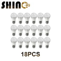 18pcs led bulb a60 9w e27 b22 ac220v 240v 3000k 4000k 6000k energy saving lamp for home office interior decoration