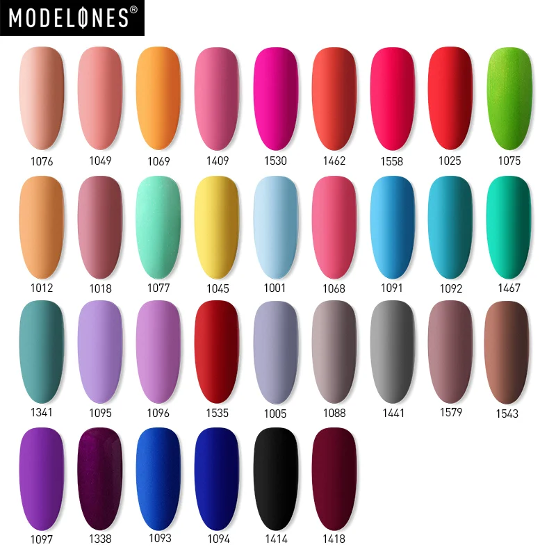 Modelones 2 шт./лот Розовый Цветной Гель-лак для ногтей впитывающий матовый эффект лак