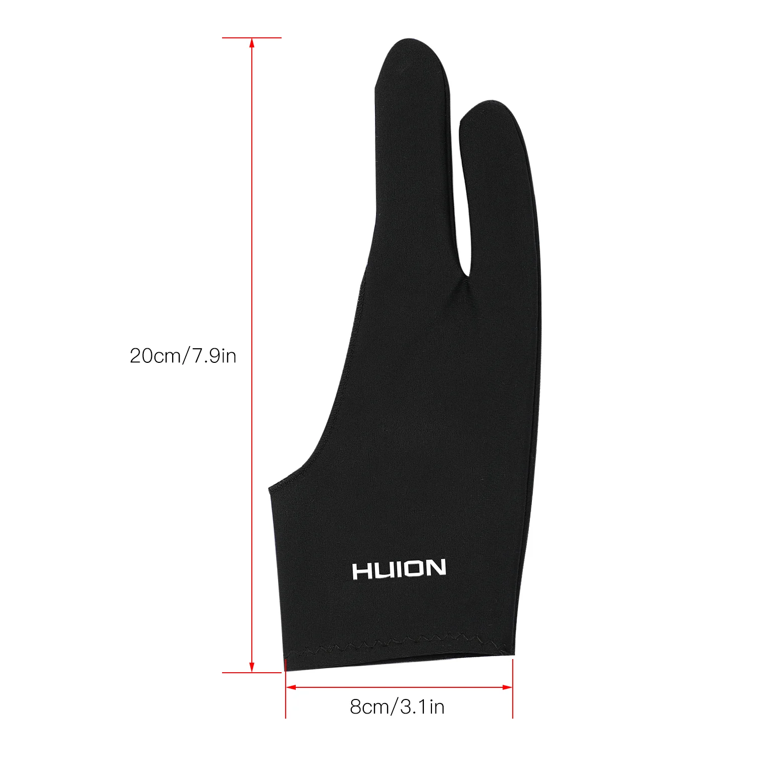 Перчатка для рисования Huion GL200 с двумя пальцами свободного размера перчатка на