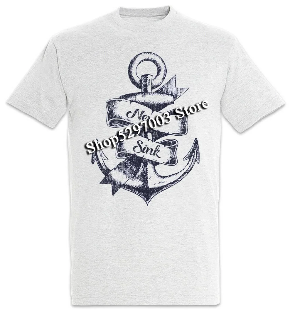 Якорь футболка Iv спортивный парусник парус моряк шкипер тренировка красочная |