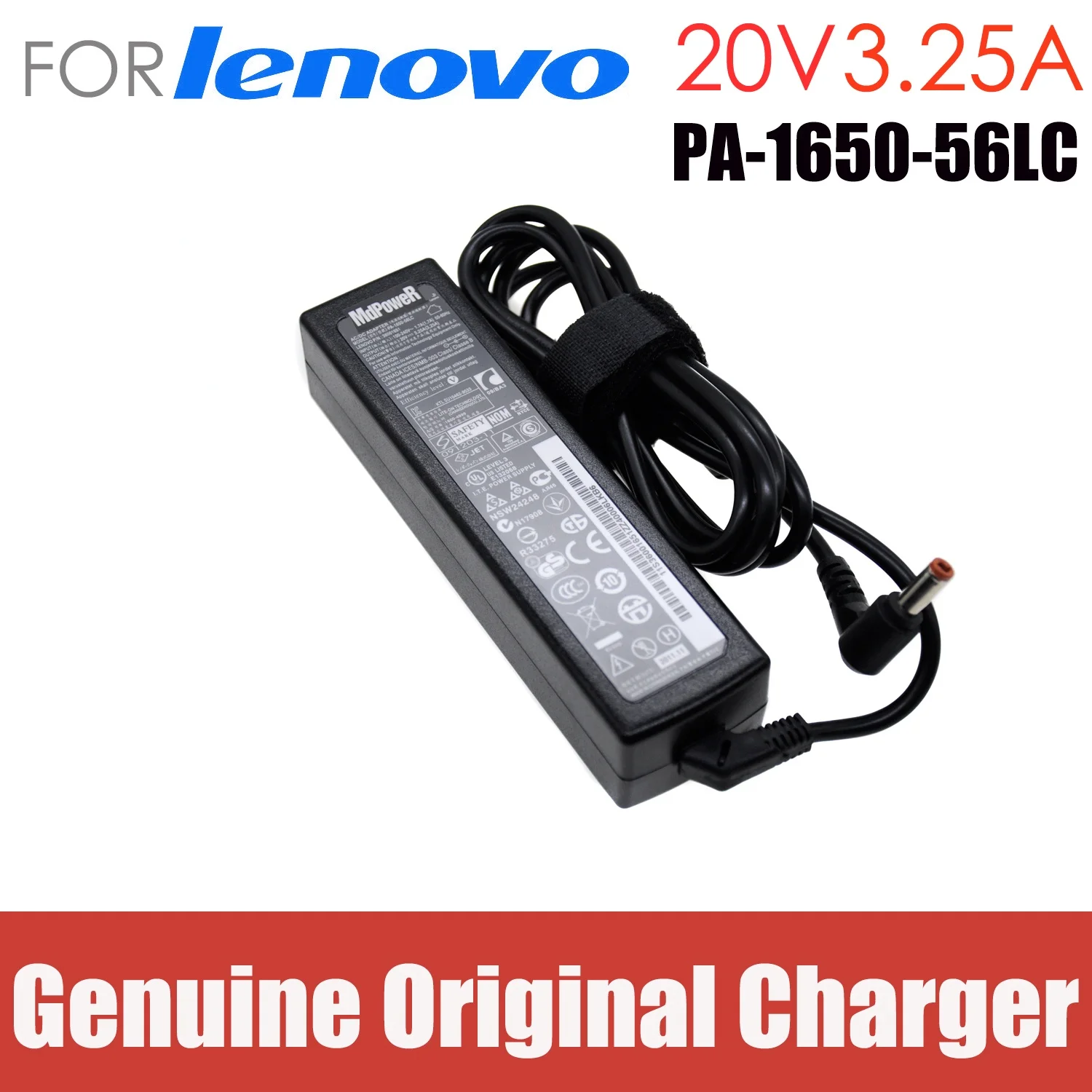 

Original 20V 3.25A 65W 5.5*2.5mm For LENOVO PA-1650-56LC ADP-65KH B B450 B460 CPA-A065 power supply laptop AC adapter charger