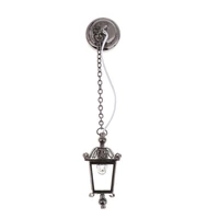 112 scale dollhouse accessories miniature led ceiling light metal hanging lamp battery operated with onoff switch