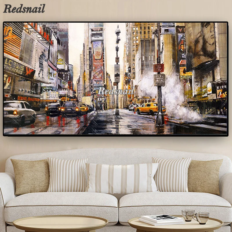 5D DIY Алмазная картина абстрактная улица Нью Йорк мозаика Вышивка крестом
