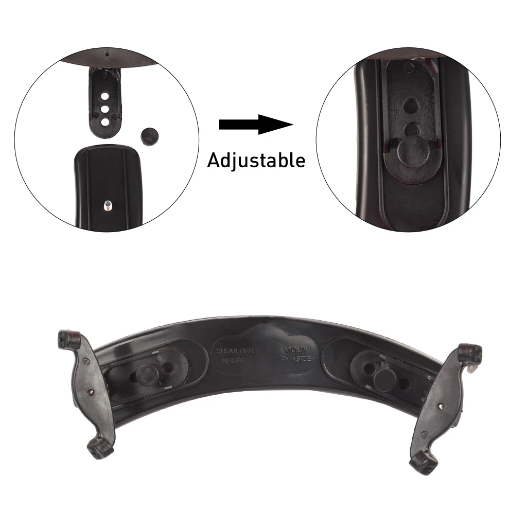 Adjustable Violin Shoulder Rest Plastic EVA Padded For 1/2 1/4 Fiddle Parts &amp Accessories | Спорт и развлечения