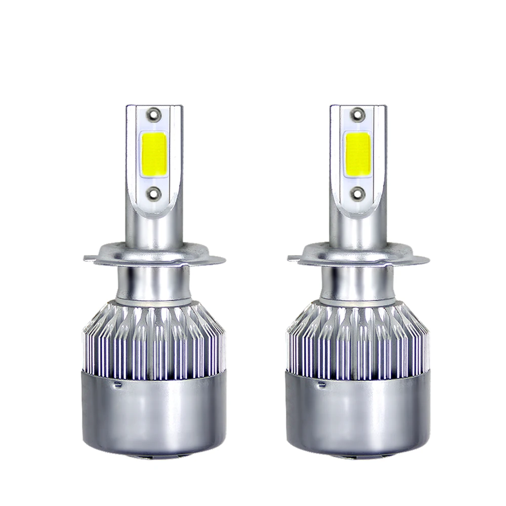 C6 LED Headlight H11 H3 H4 H7 9005 90066000K 72W 8000LM 12V 24V Auto Foglight Headlamp Beam All In One Car 2PCS | Автомобили и