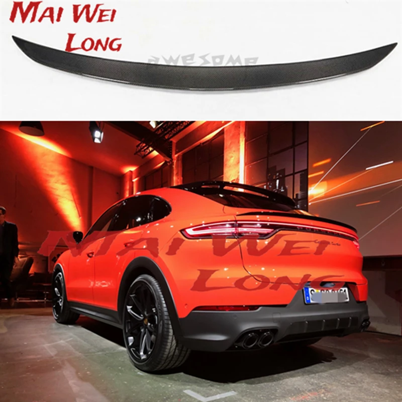 

Carbon Fiber Spoiler For Porsche Cayenne Coupe 2020 2021 2022 High Quality Wing Lip Roof Spoilers