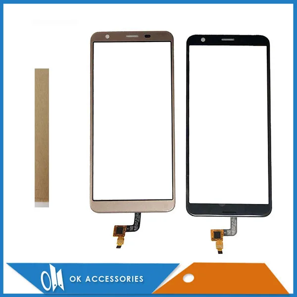 Сенсорный экран 5,45 дюйма для Oukitel C11 Pro, стеклянный дигитайзер черного цвета с лентой