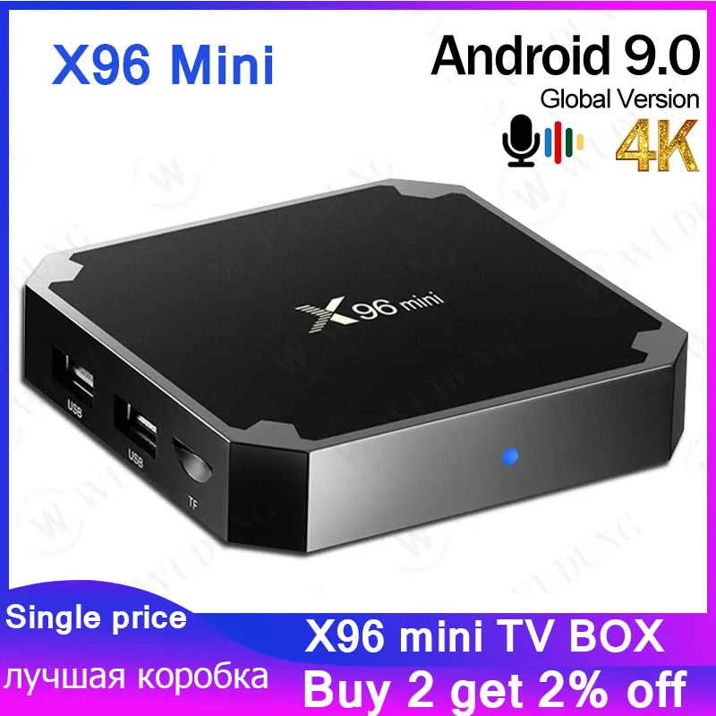 Android 9 0 X96 мини Smart TV BOX 1 ГБ/2 ГБ Оперативная память Amlogic S905W 2 4G Беспроводной WI FI X96mini