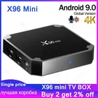 Android 9,0 X96 мини Smart TV BOX 1 ГБ2 ГБ Оперативная память Amlogic S905W 2,4G Беспроводной WI-FI X96mini экспресс-доставка 2G16G Set top TV box 2021